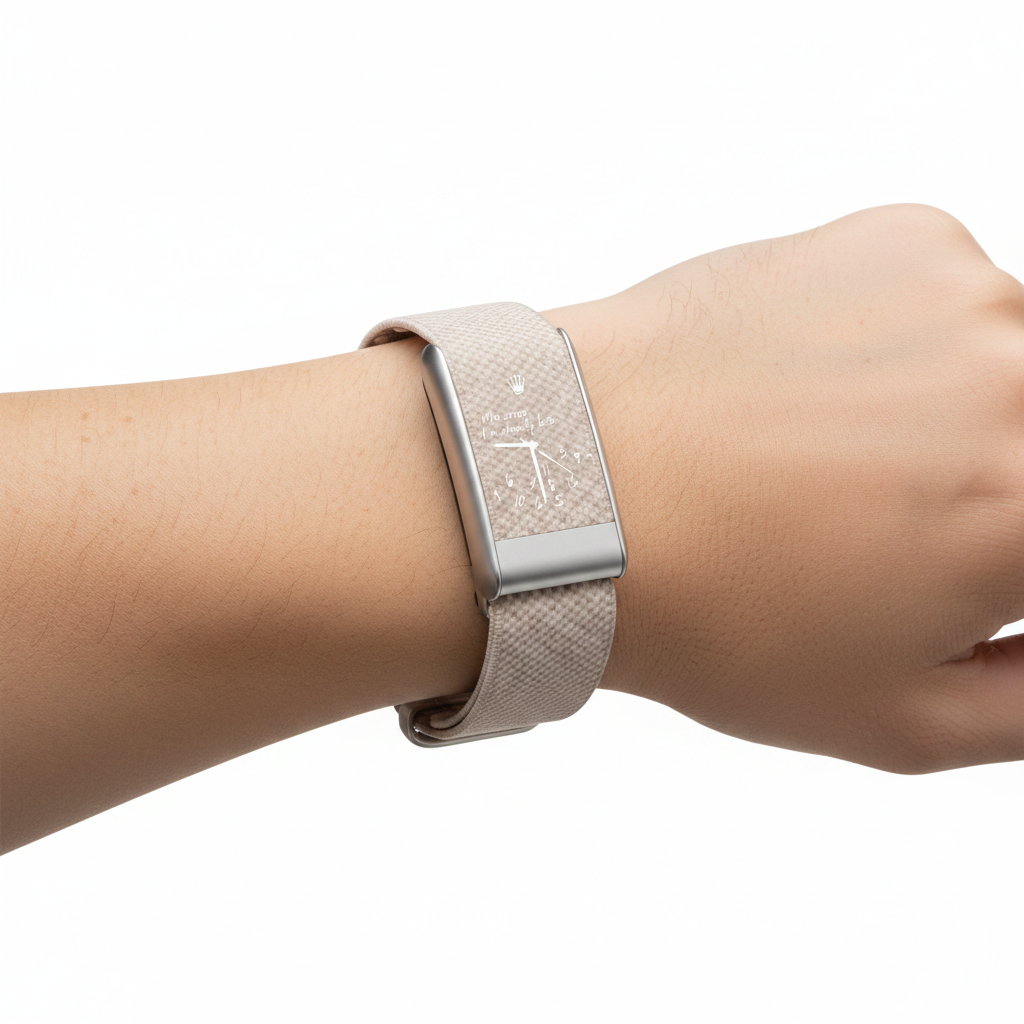 Bracelet pour WHOOP 5.0 "Who Cares I'm Late" Beige