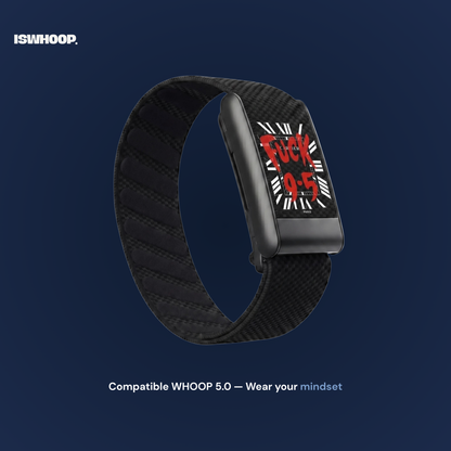 Bracelet pour WHOOP 5.0 "F*ck 9.5 Black"