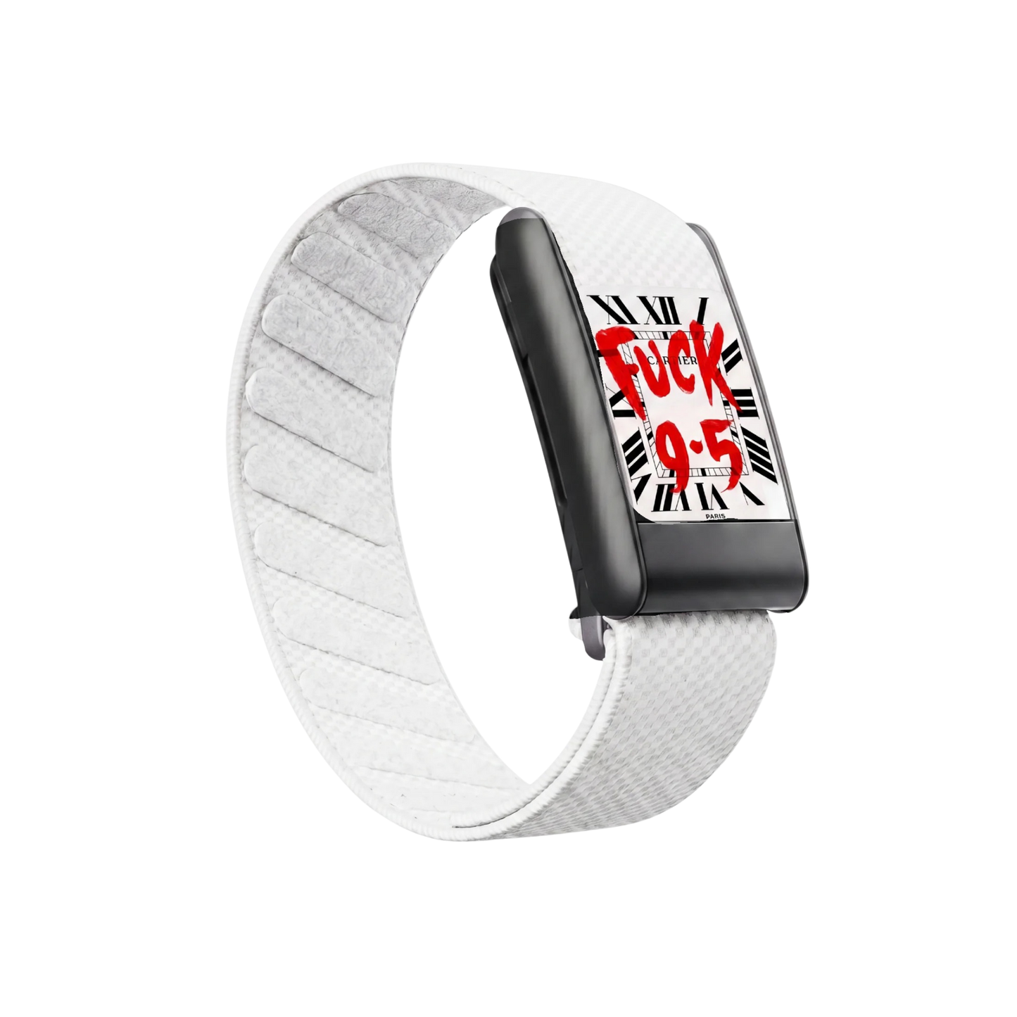 Bracelet pour WHOOP 5.0 "F*ck 9.5 White"