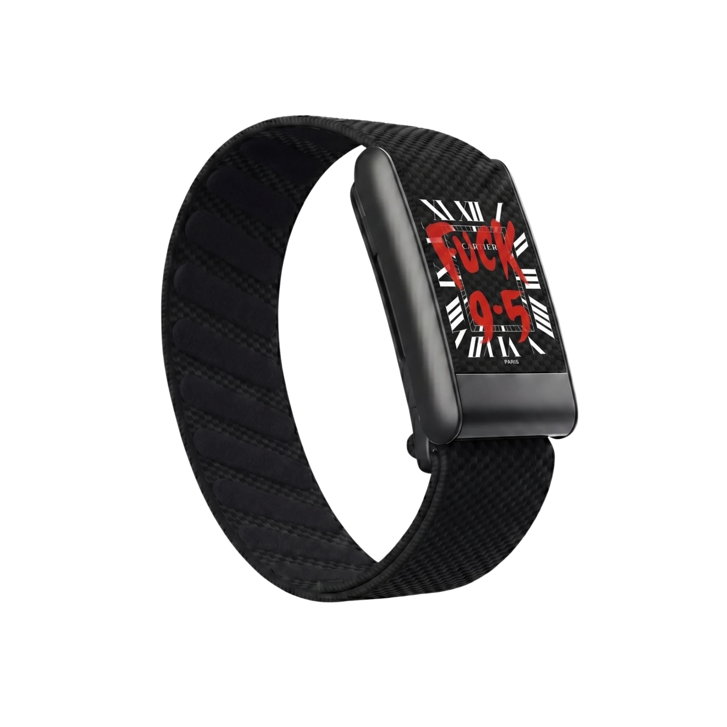 Bracelet pour WHOOP 5.0 "F*ck 9.5 Black"