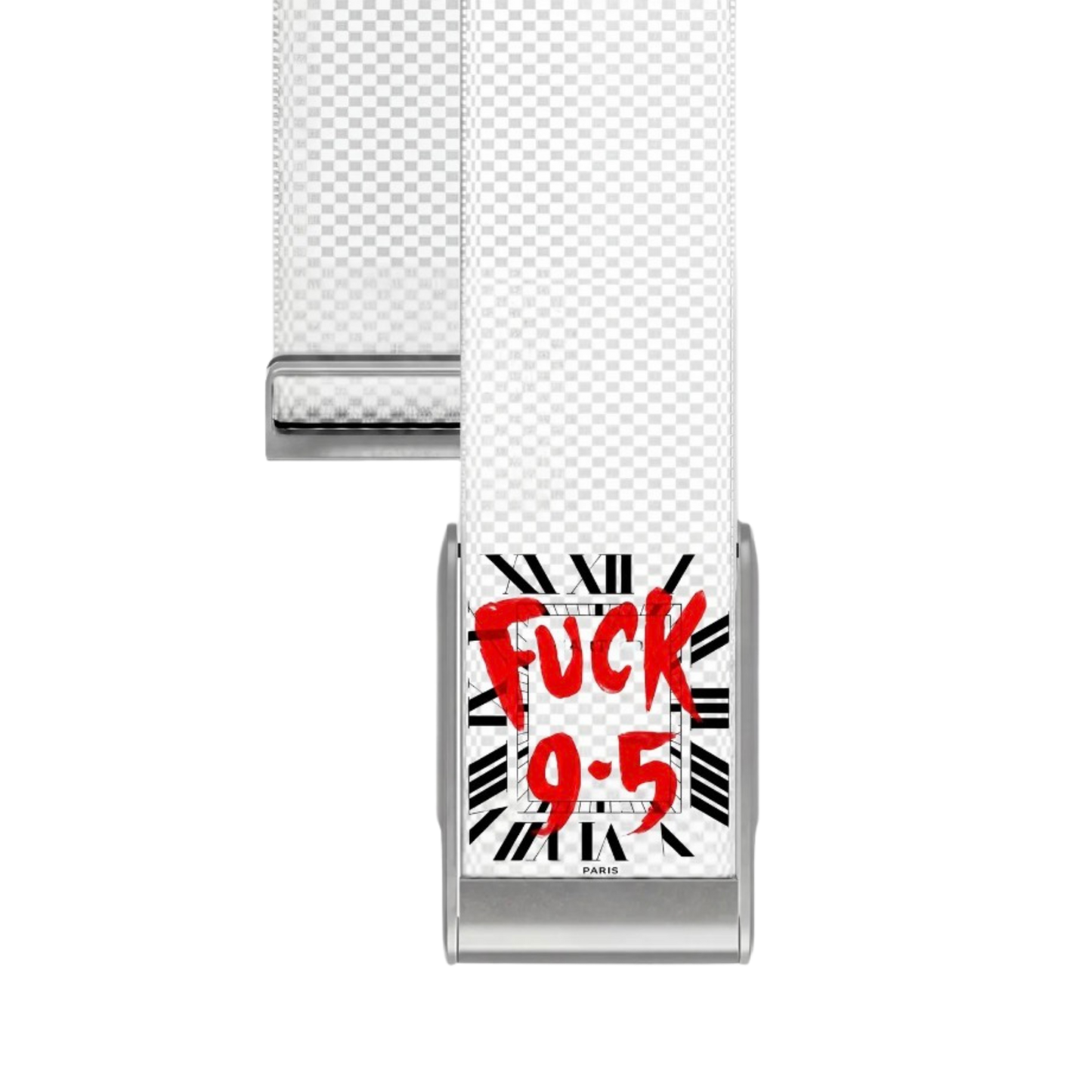 Bracelet pour WHOOP 5.0 "F*ck 9.5 White"