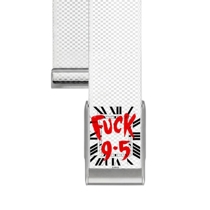 Bracelet pour WHOOP 5.0 "F*ck 9.5 White"