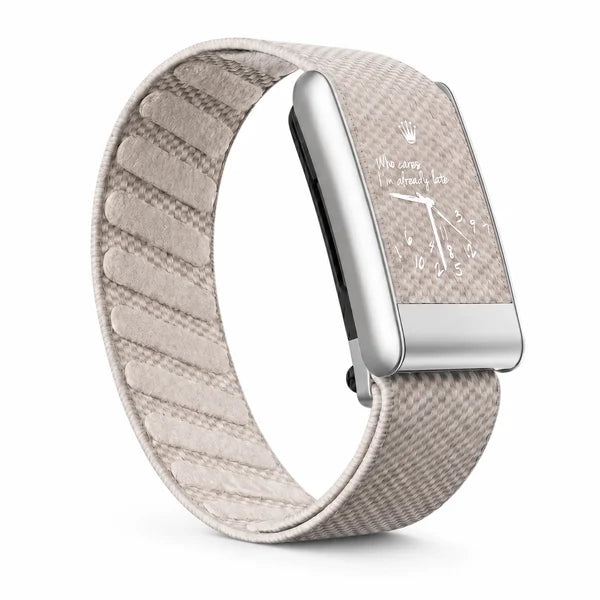 Bracelet pour WHOOP 5.0 "Who Cares I'm Late" Beige